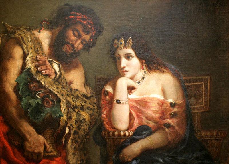 Cleopatra and the Peasant, Eugene Delacroix